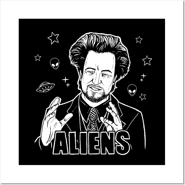 The Aliens Guy (Giorgio Tsoukalos) Wall Art by jleonardart